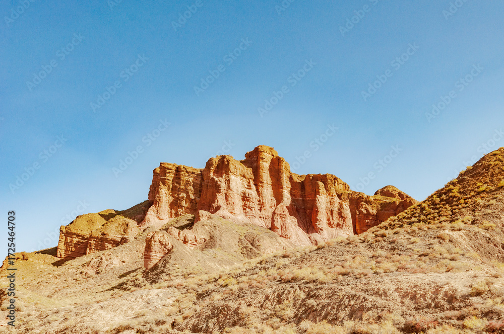Fototapeta premium Zhangye Binggou Danxia Scenic Area, Gansu, China
