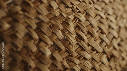 Handwoven basket close-up showing detailed texture pattern
