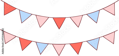 vector illustration of a red ribbon