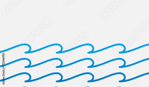 Rippling Waves of Aqua: A graceful dance of flowing waves in shades of aqua blue, each curve whispering of fluidity and movement. Capturing the essence of the ocean's breath