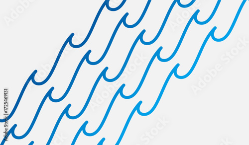 Rippling Waves of Aqua: A graceful dance of flowing waves in shades of aqua blue, each curve whispering of fluidity and movement. Capturing the essence of the ocean's breath