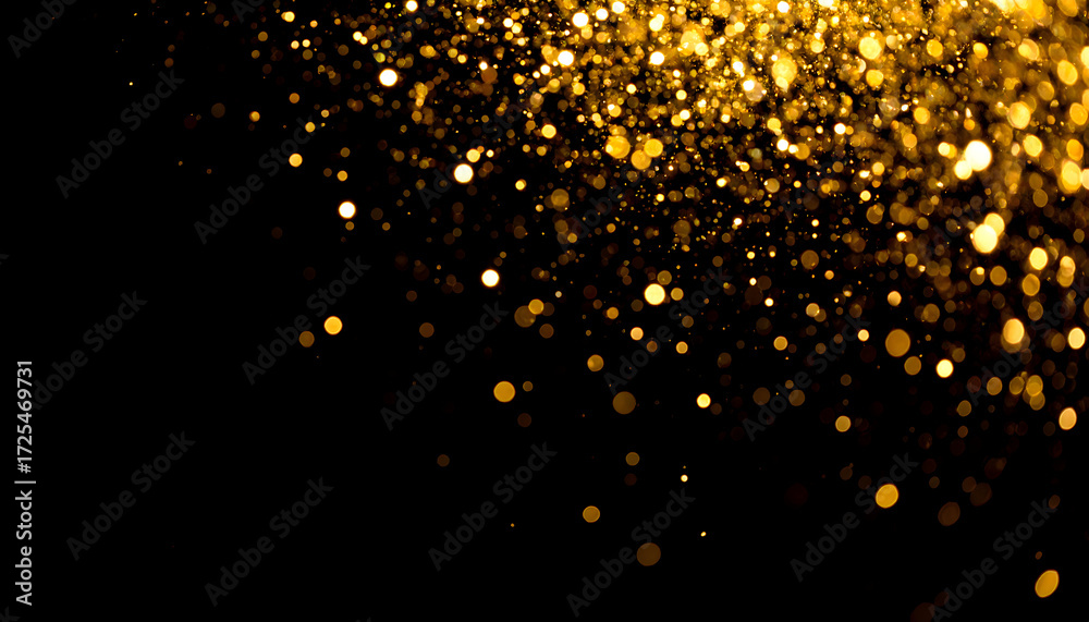 Fototapeta premium Golden Bokeh Abstract Background