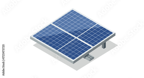 Isometric solar panel design for sustainable energy solutions