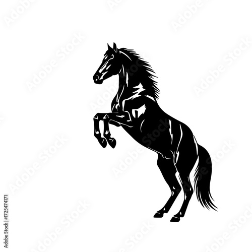 Rearing Horse Silhouette