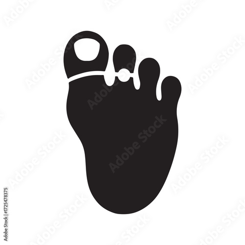 Toe Ring Stylish Solid Jewelry Icon