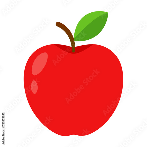 red apple vector illustration
