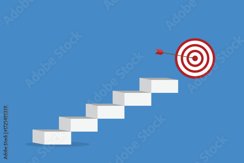	
Business challenge failure and success concept. Red arrow hits the center.	
