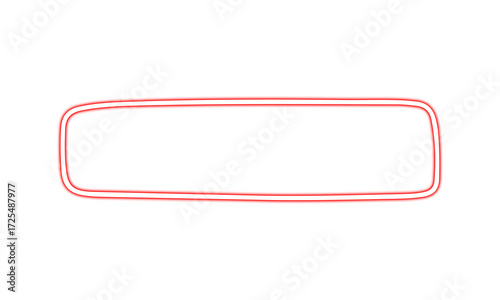 Red Neon Rounded Rectangle