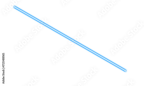 Diagonal Blue Neon Line