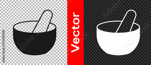 Black Witch cauldron icon isolated on transparent background. Happy Halloween party. Vector