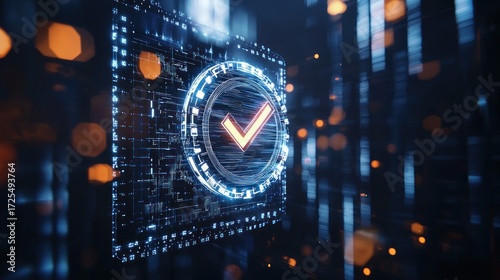Digital technology check mark