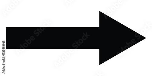 Black dark isolated arrowhead icons on white background. Simple abstract pointing vector icons on white page .Right side arrowhead icon. Bold arrow-head icons set. EPS 10. 