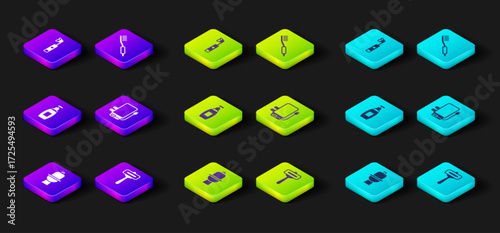 Set Toilet bowl, Shaving razor, Bottle of liquid soap, Electric boiler, Toothbrush and toothbrush icon. Vector