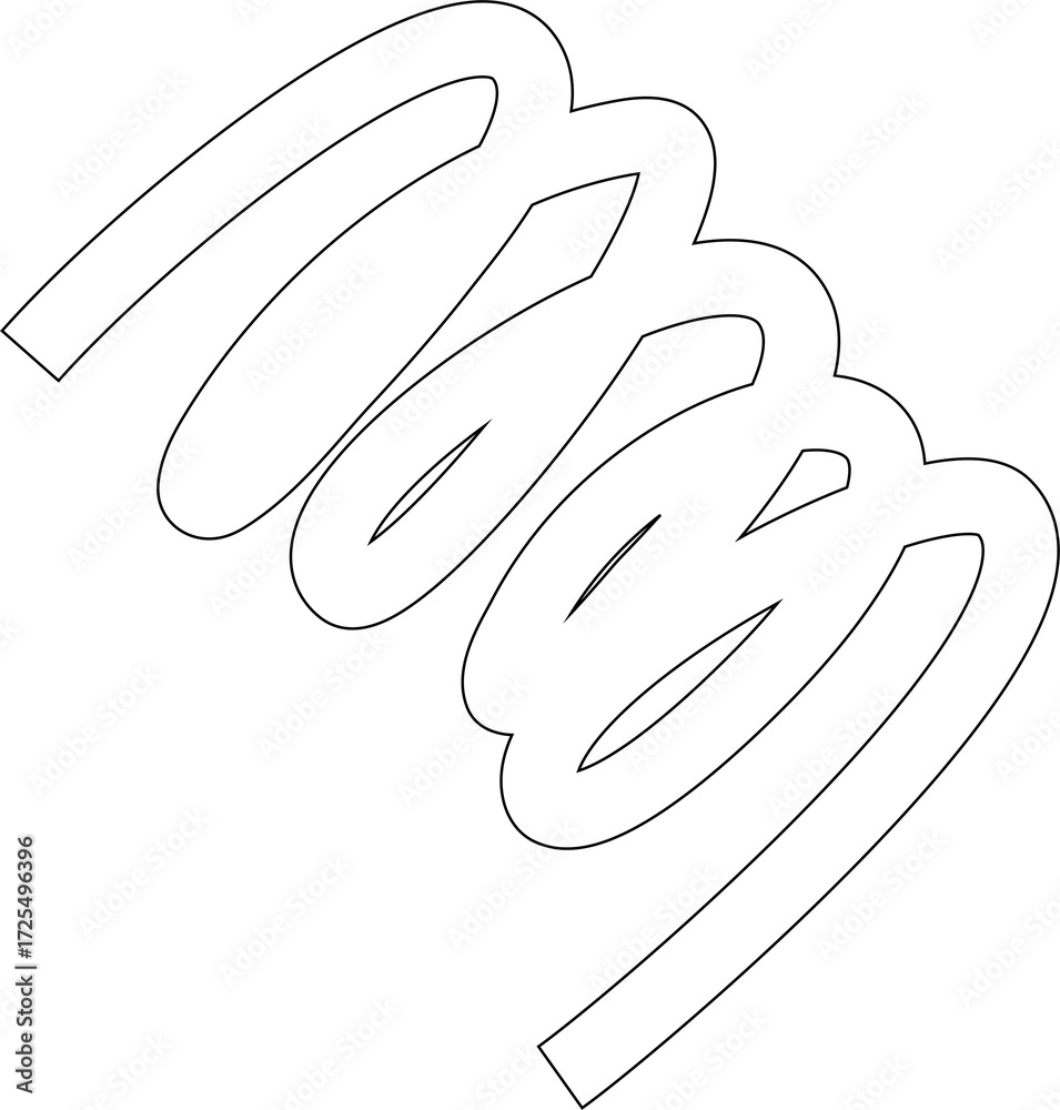 Obraz premium Spiral and swirl line. Element for design