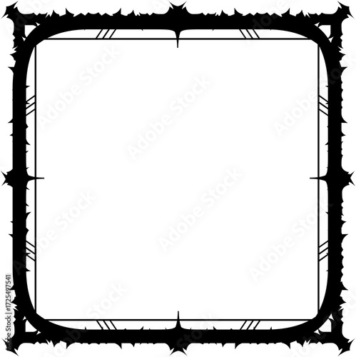 Halloween black frame a transparent background. png; 300 dpi.