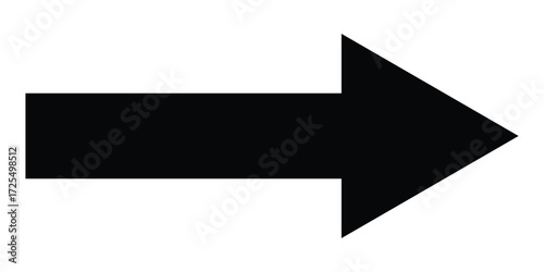 Black dark isolated arrowhead icons on white background. Simple abstract pointing vector icons on white page. Bold arrow-head icons set. 