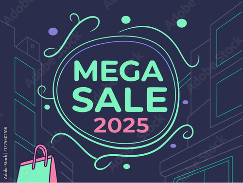 Mega Sale 2025 Advertisement