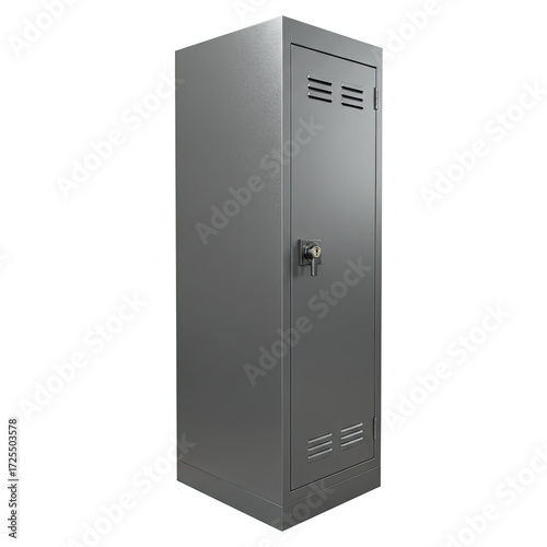 safety locker on white background