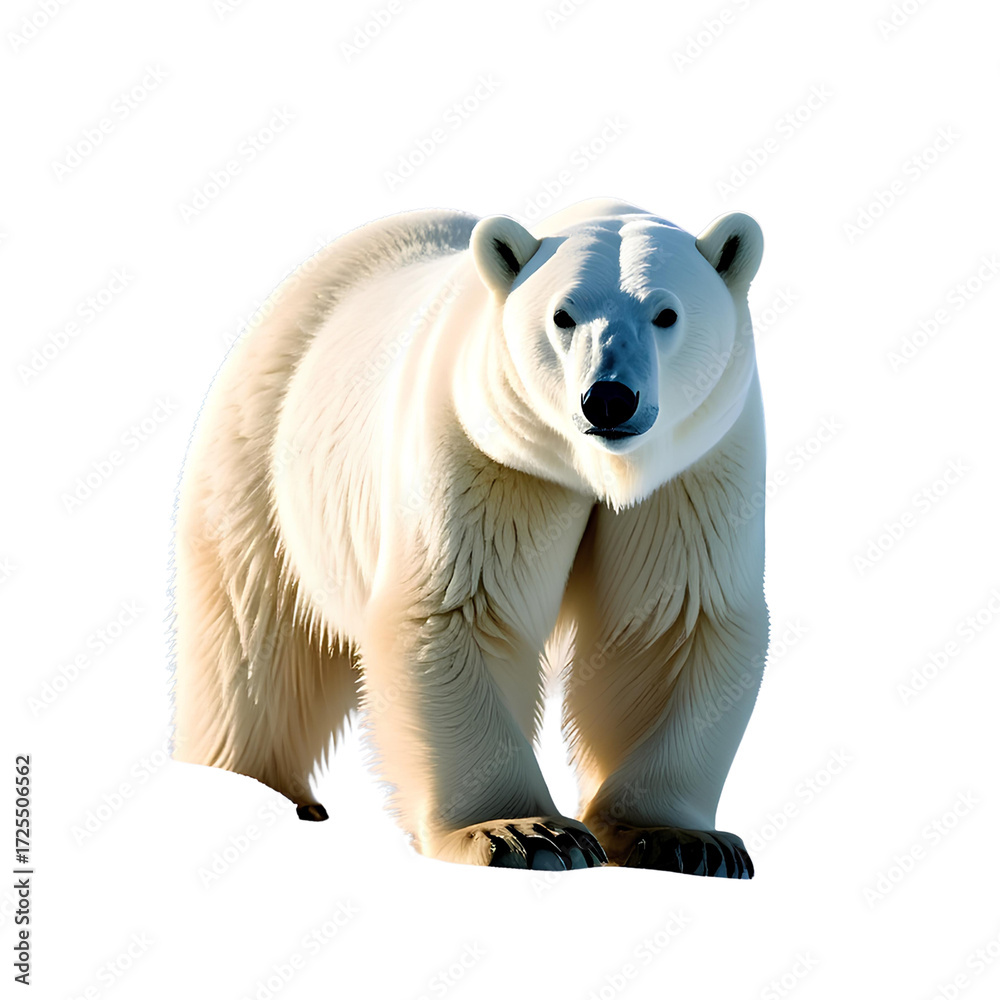 Fototapeta premium polar bear on white background