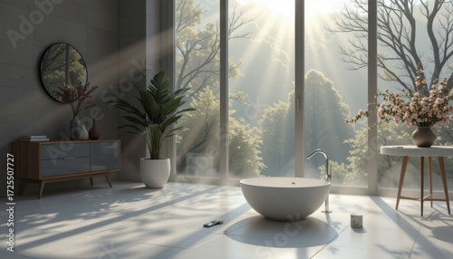 soft grey mist powdery imbued with frosted porcelain aura