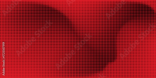 Dot red pattern screen led light gradient texture background. Abstract technology big data digital background. 3d rendering.