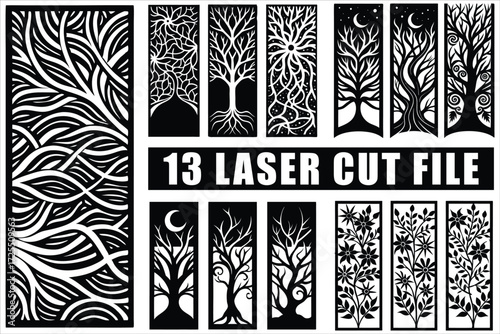 Elegant laser cut patterns for modern decor projects