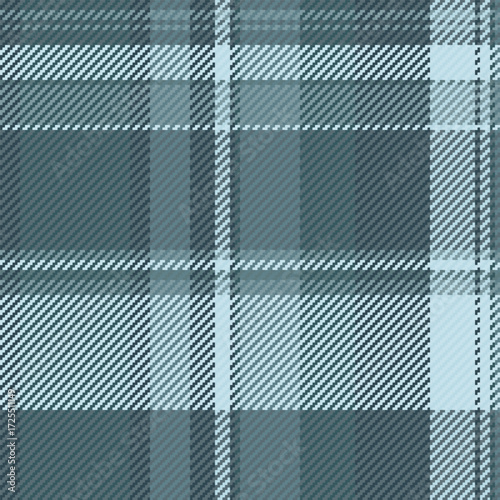 Rich vector textile pattern, countryside plaid texture seamless. Famous tartan check background fabric in cyan and pastel colors.