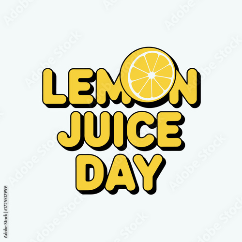 Celebrate lemon juice day with a refreshing and healthy drink isolated on white background