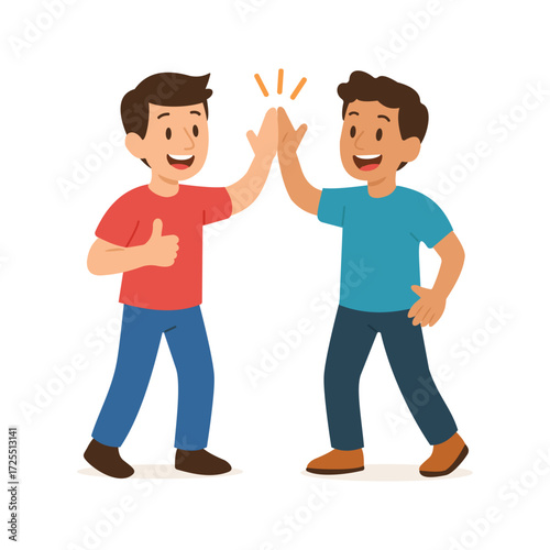 Celebrating Teamwork With High Five