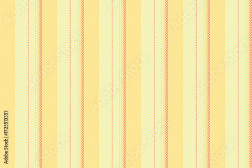 Pesert vector texture textile, tee fabric seamless lines. Dccupation vertical stripe background pattern in yellow and light colors.