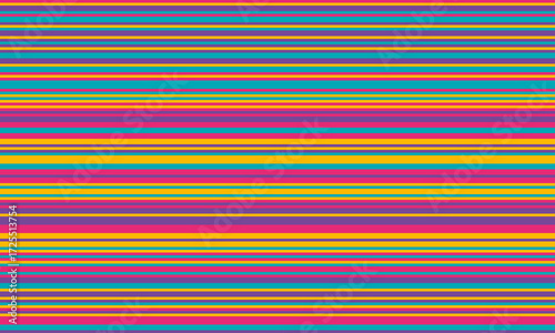 Vibrant horizontal stripes in a joyful color palette.  Perfect for backgrounds, textiles, or web design projects needing a cheerful, energetic vibe.
