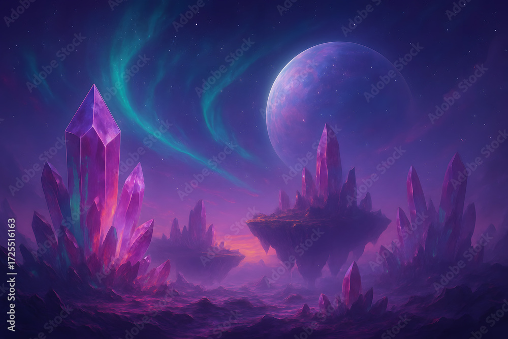Fototapeta premium Crystal Dimension Fantasy Digital Artwork