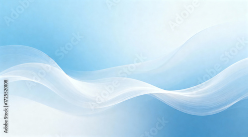 Elegant Blue Wave Abstract Background Flowing Light
