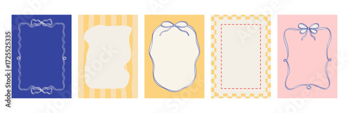 Mediterranean hand drawn frames