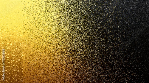Abstract Gold and Black Glitter Texture with Sparkling Particles for Backgrounds