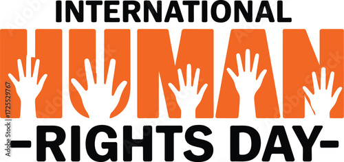 International Human Rights Day celebration with raised hands symbolizing unity and freedom