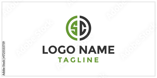 The bold circle SC logo design