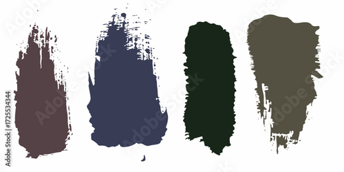 Hand-drawn black ink splash vector illustration with grunge texture and splatter design.
