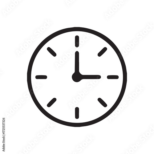 Clock Icon Showing Time