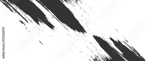  Vector brushes txture of a black brick wall with cracks and scratches vector..