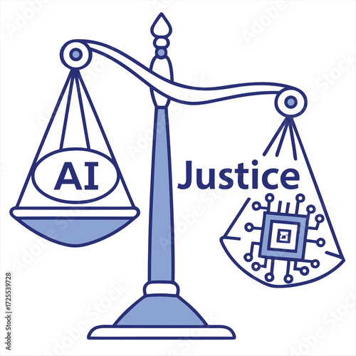Balanced justice scales symbolizing law and fairness