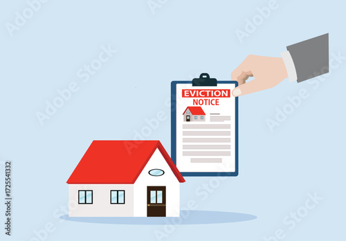 Foreclosure house for sale.Eviction notice

