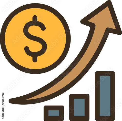International Equal Pay Day vector flat design illustration. economic rise vector flat design illustration