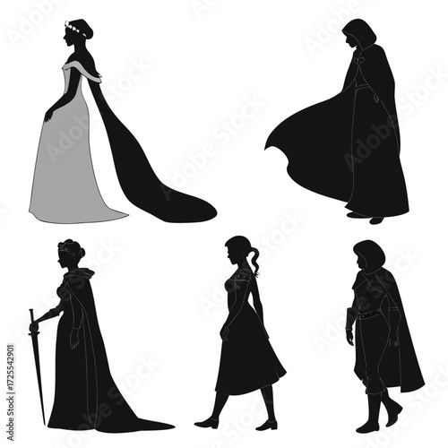 set of wedding dress