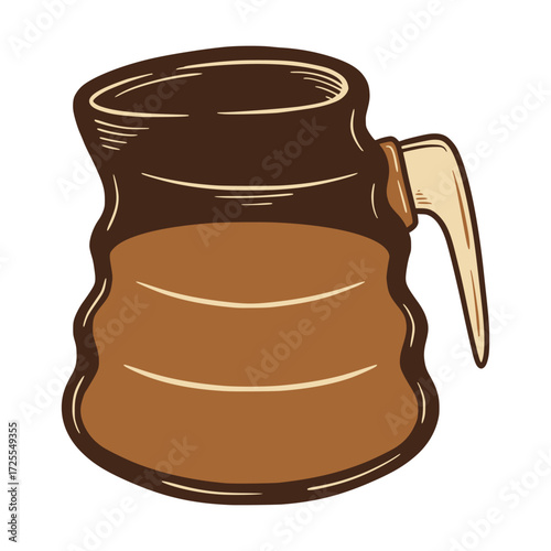 Hand Drawn of  Coffee Pot