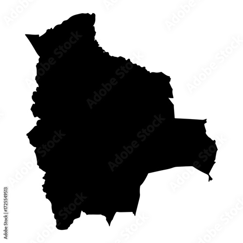 Bolivia map outline silhouette vector country shape laser cutting engraving