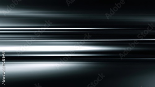 Matte black with glossy silver streaks background, luxury abstract design for high-end product photography and editorial content

