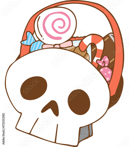 ドクロのお菓子バッグ