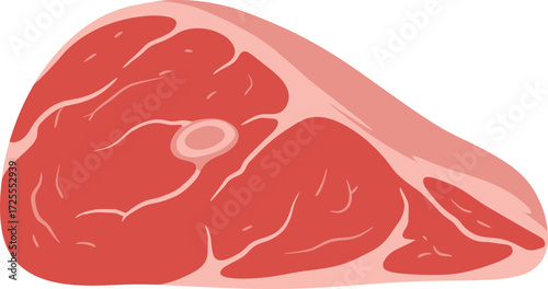 High-quality raw steak cut isolated for culinary presentations and food industry applications isolated on transparent background