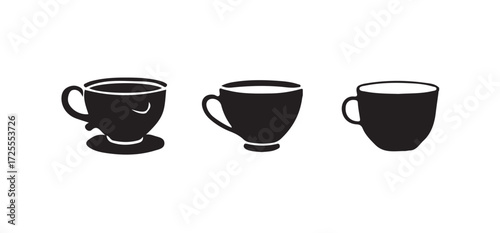 Coffee cup vector icons set, Coffee cup icon,  coffee sign and symbol,  Vector illustration EPS 10.